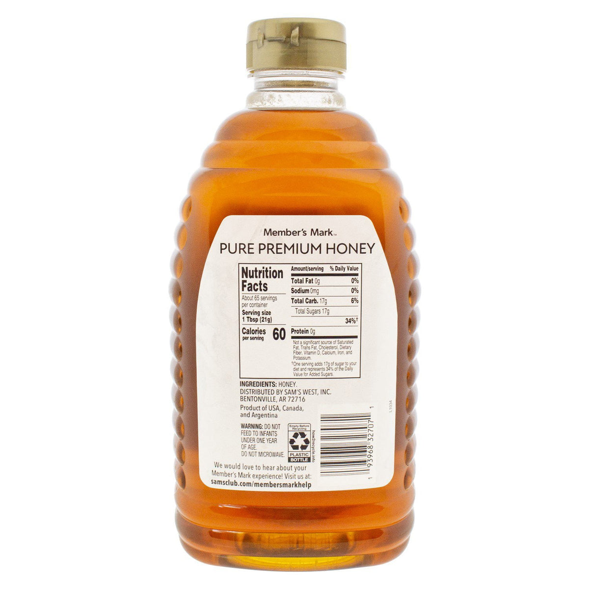 Member’s Mark Wildflower Pure Premium Honey, 48 oz.