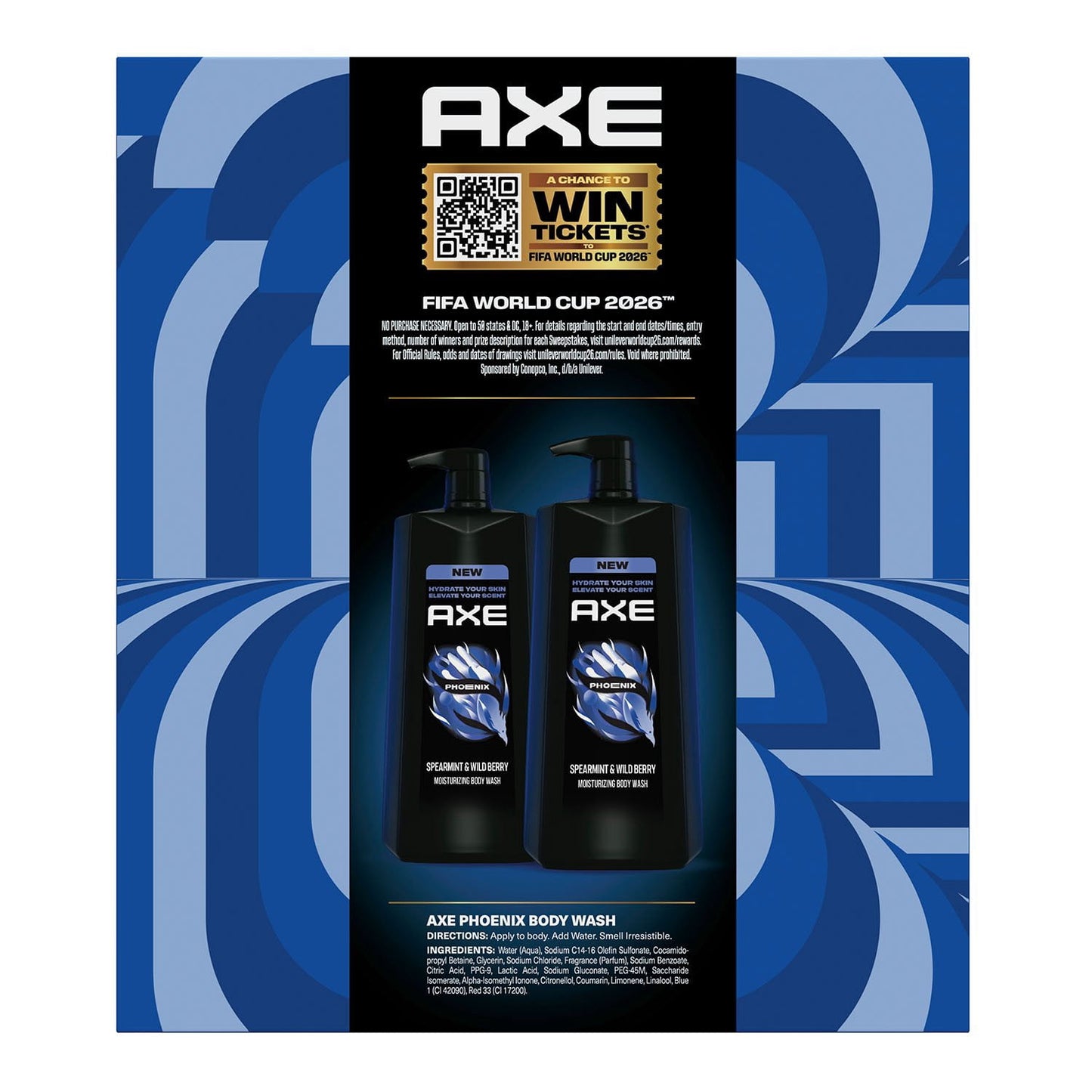 AXE Phoenix Body Wash, Spearmint & Wild Berry, 32 fl. oz., 2 pk.