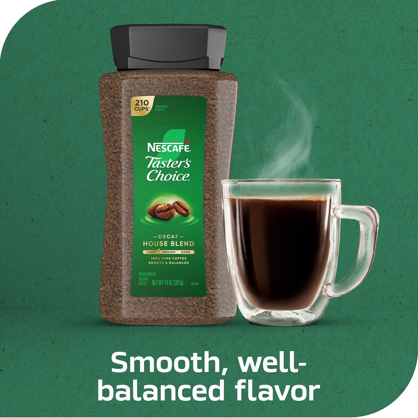 Nescafé Taster's Choice Decaf House Blend Instant Coffee, 14 oz.