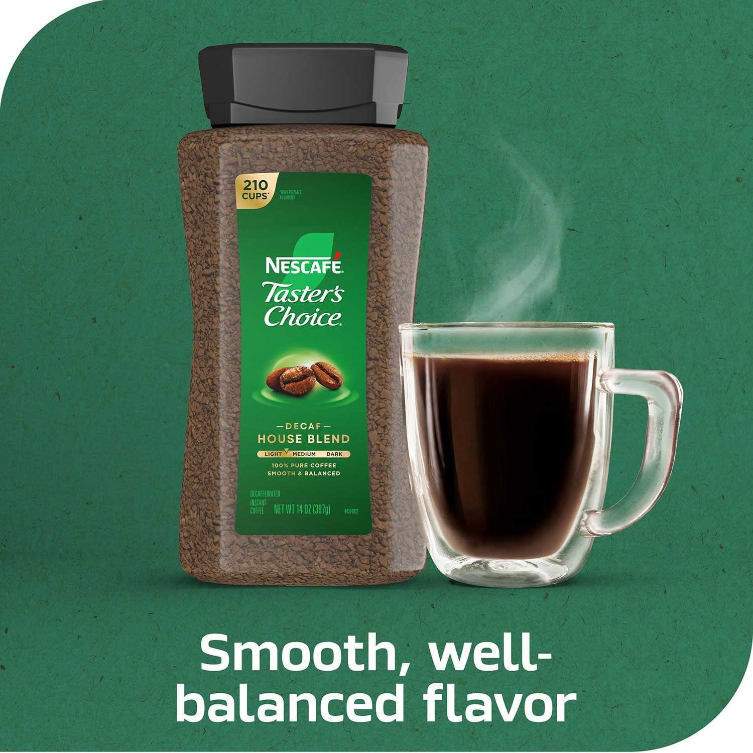 Nescafé Taster's Choice Decaf House Blend Instant Coffee, 14 oz.