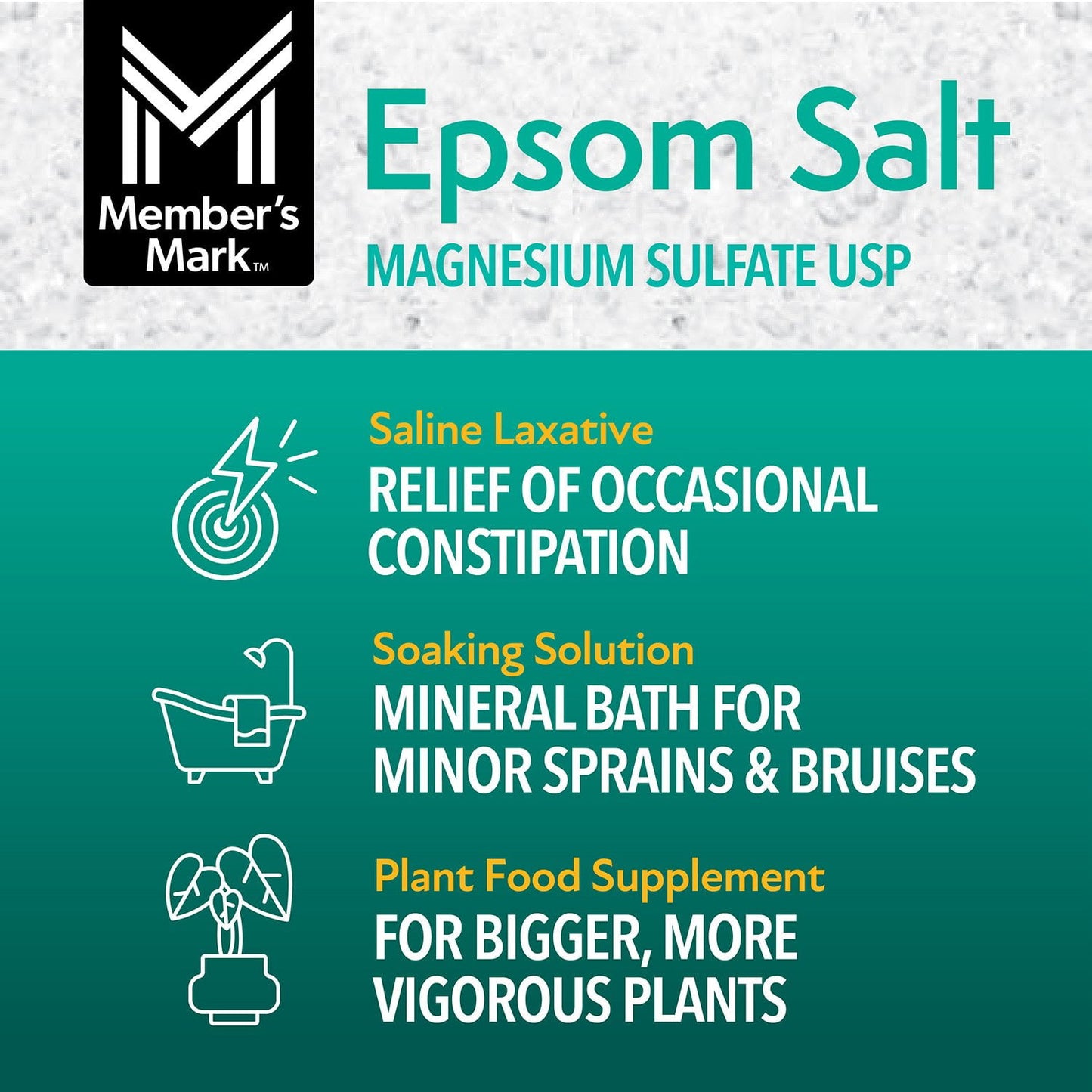 Member's Mark Epsom Salt, 7 lbs., 2 pk.