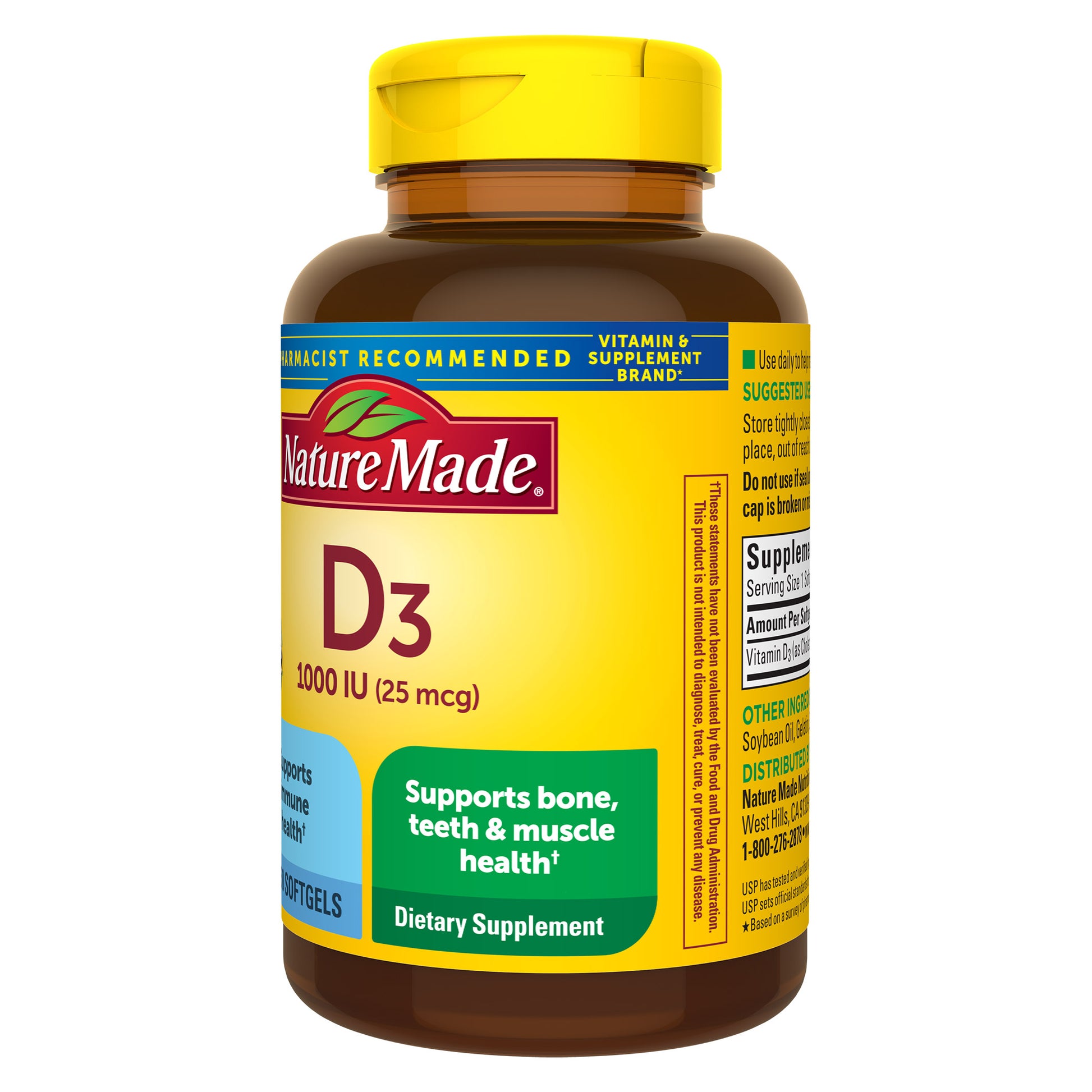 NATURE MADE VITAMIN D3 25MCG 650 SOFTGELS