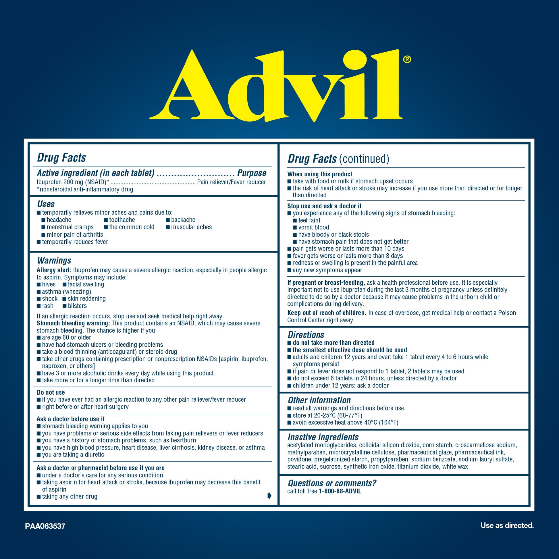 Advil Tablets 360 ct