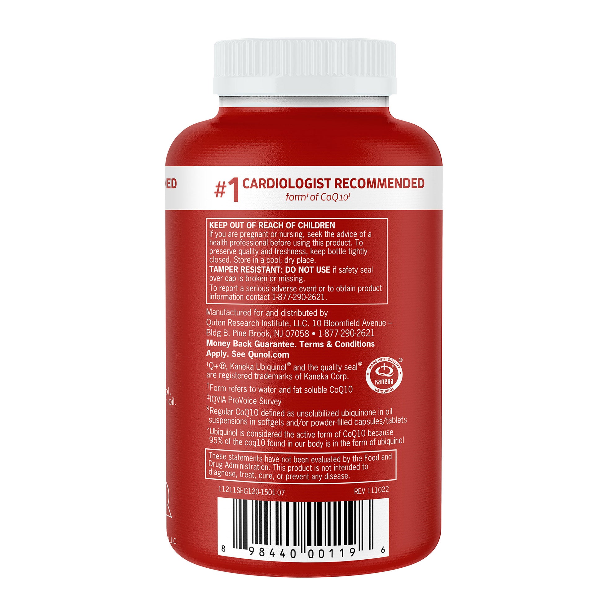 QUNOL MEGA COQ10 UBIQUINOL 120 COUNT 100MG