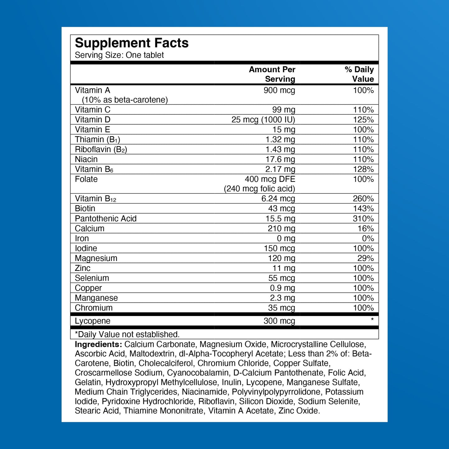 One A Day Men's Health Formula Multivitamin Tablets, 300 ct.