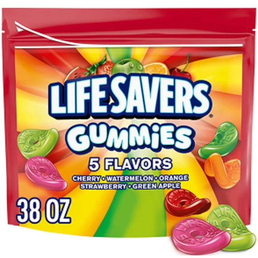 Life Savers Gummies 5 Flavors Gummy Candy, 38 oz.