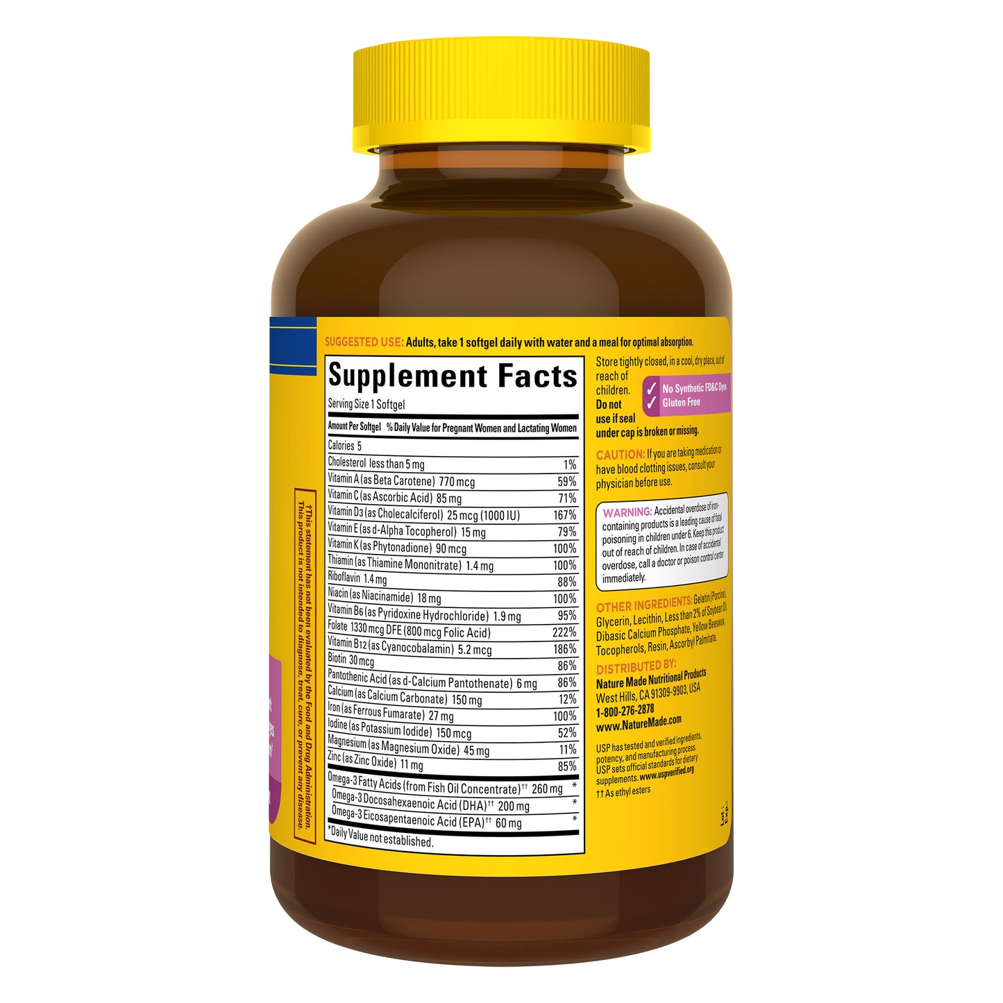 NATURE MADE PRENATAL + DHA 150 COUNT