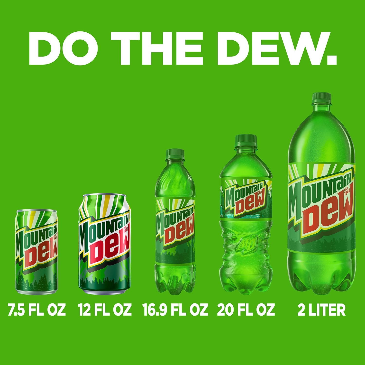 Mountain Dew 12 fl. oz. cans, 36 pk.