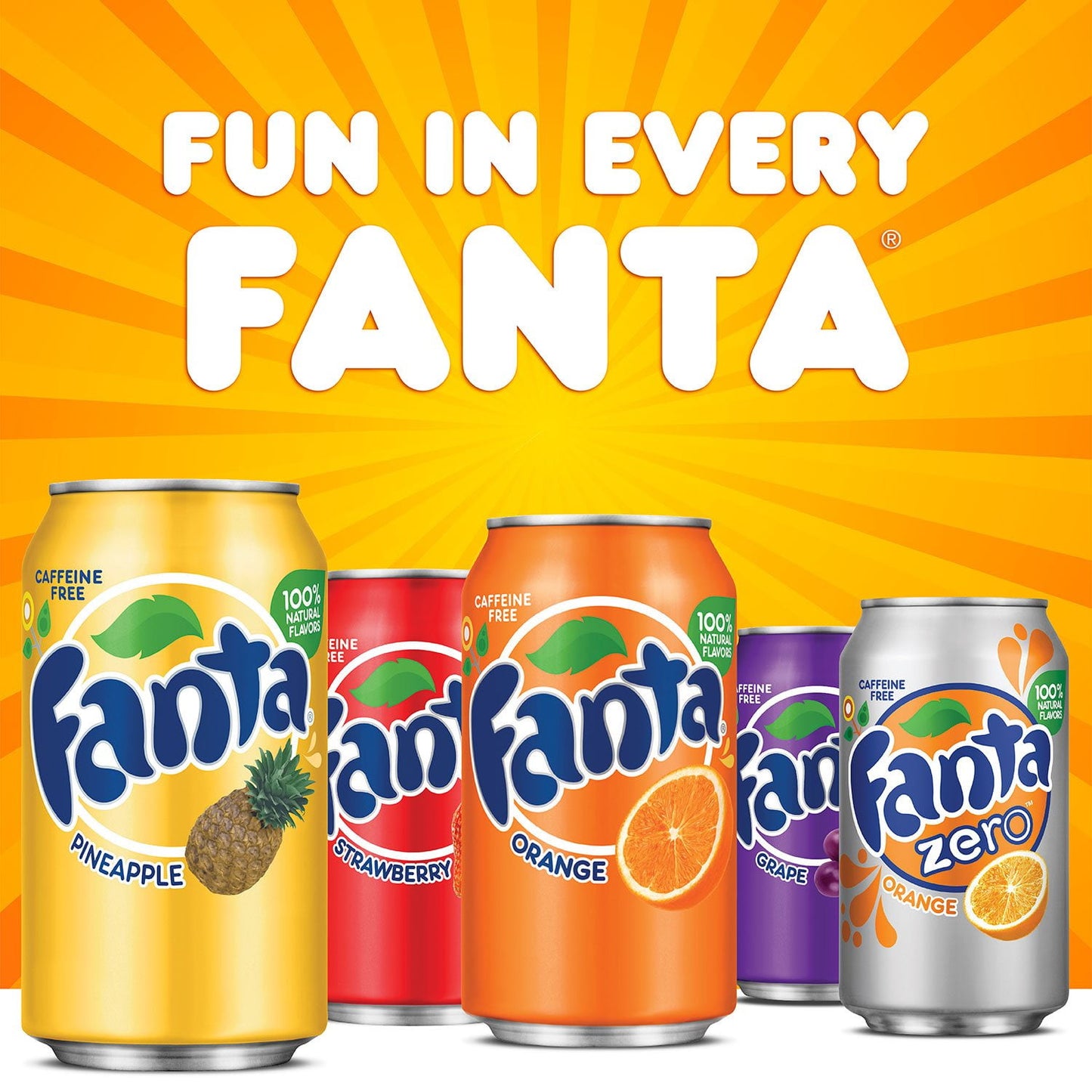 Fanta Cans Variety Pack 12 fl. oz. 36 pk.