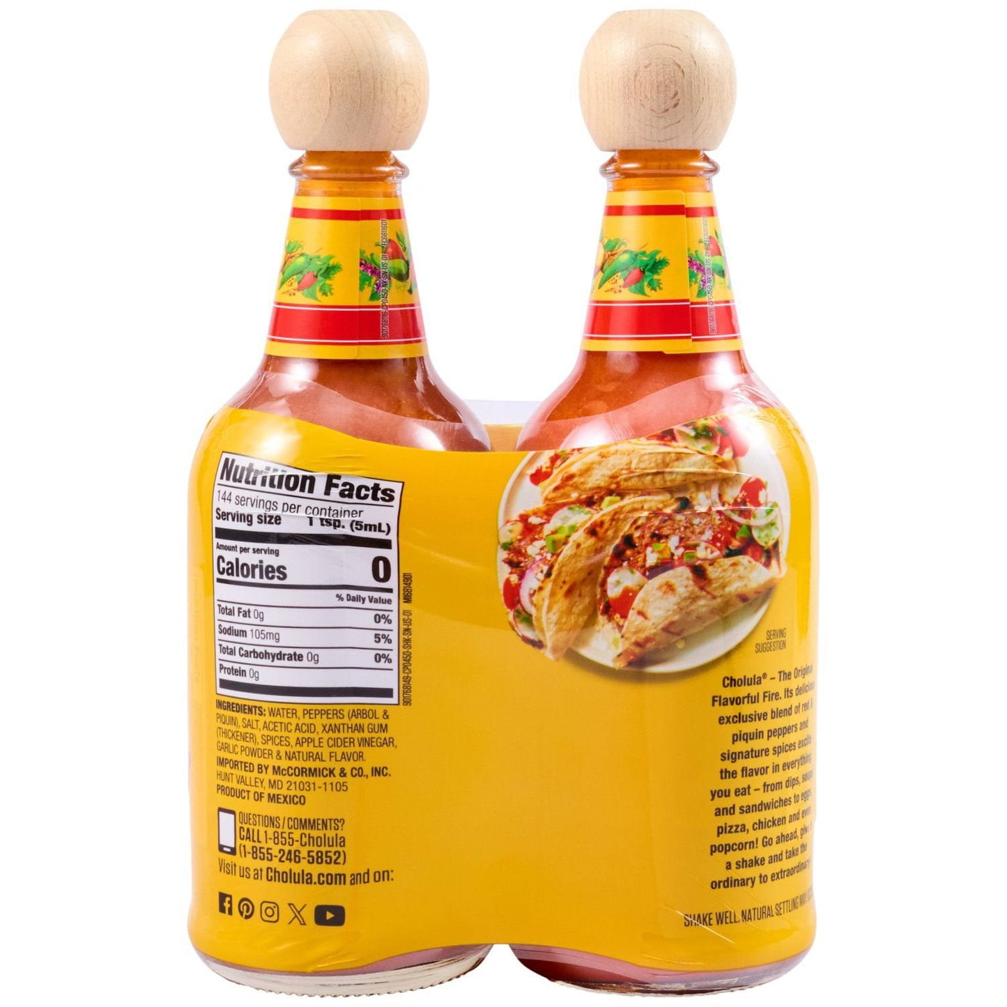 Cholula Hot Sauce, 12 oz. bottles, 2 pk.