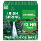 Irish Spring Bar Soap, Original Clean, 4 oz., 20 ct.