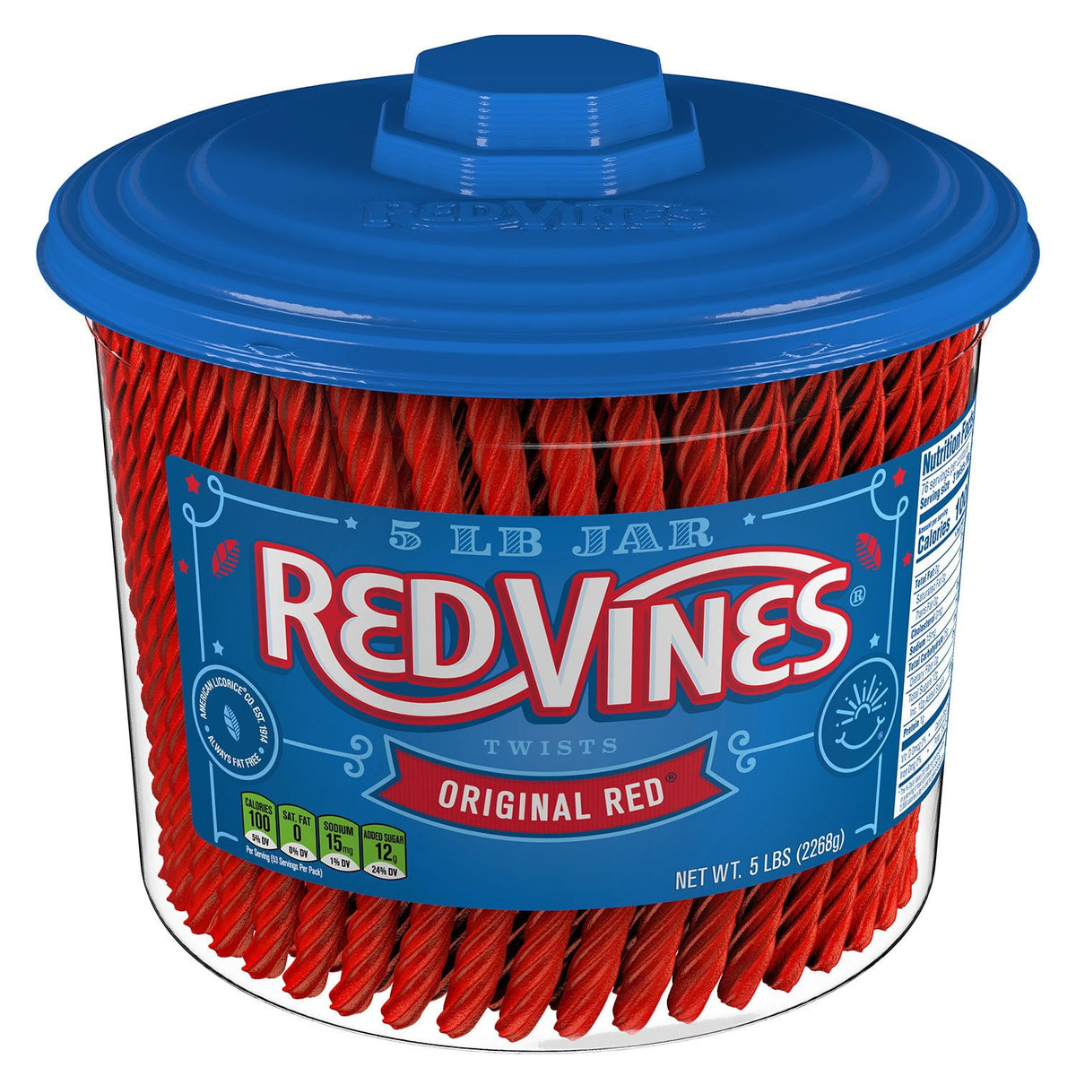 Red Vines Original Red Twists, 5 lbs.