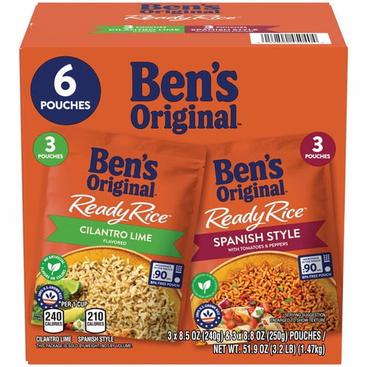 Ben's Original Ready Rice Fiesta Favorites, Variety Pack, 6 pk.