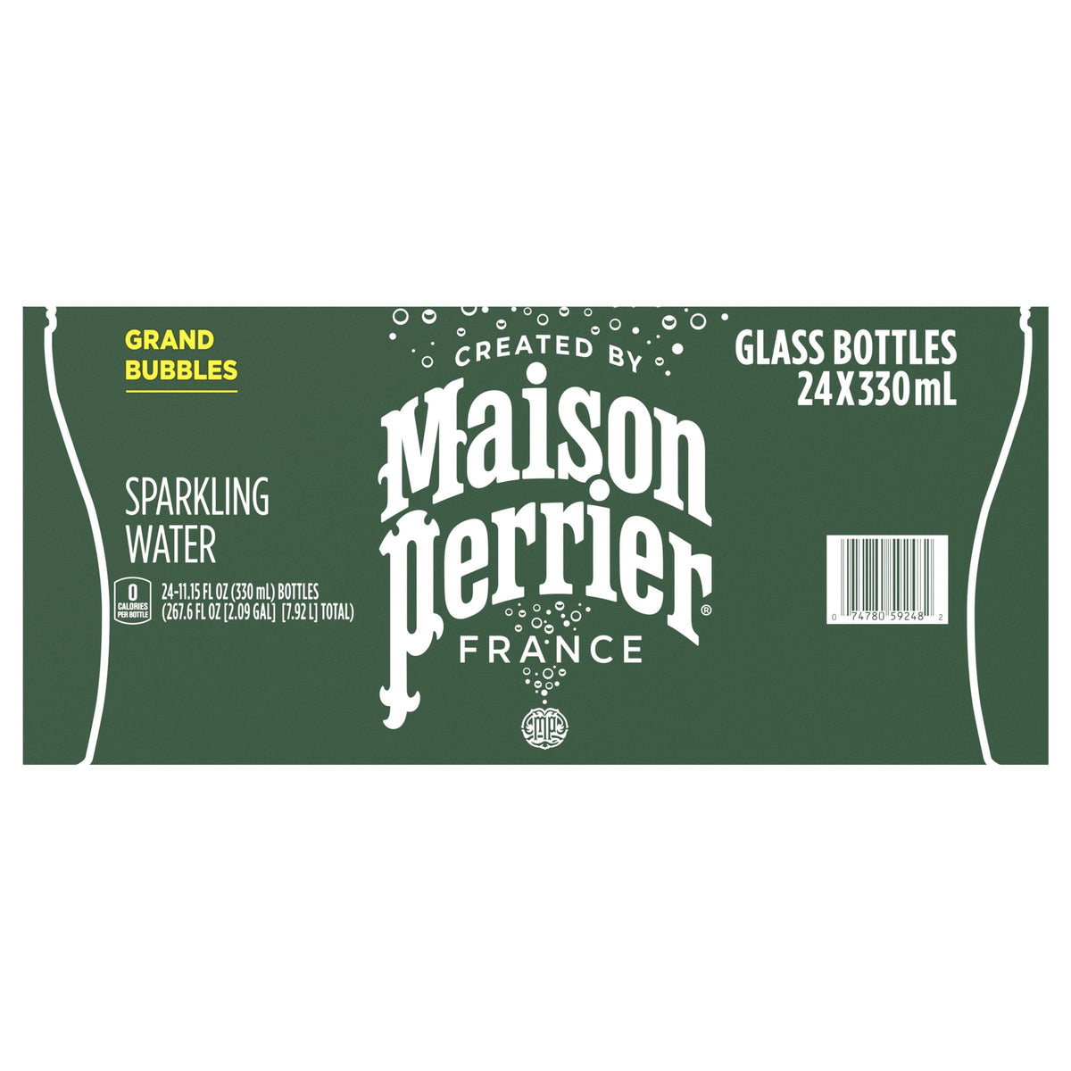 Maison Perrier Unflavored Sparkling Water, 11.15 fl. oz., 24 pk.