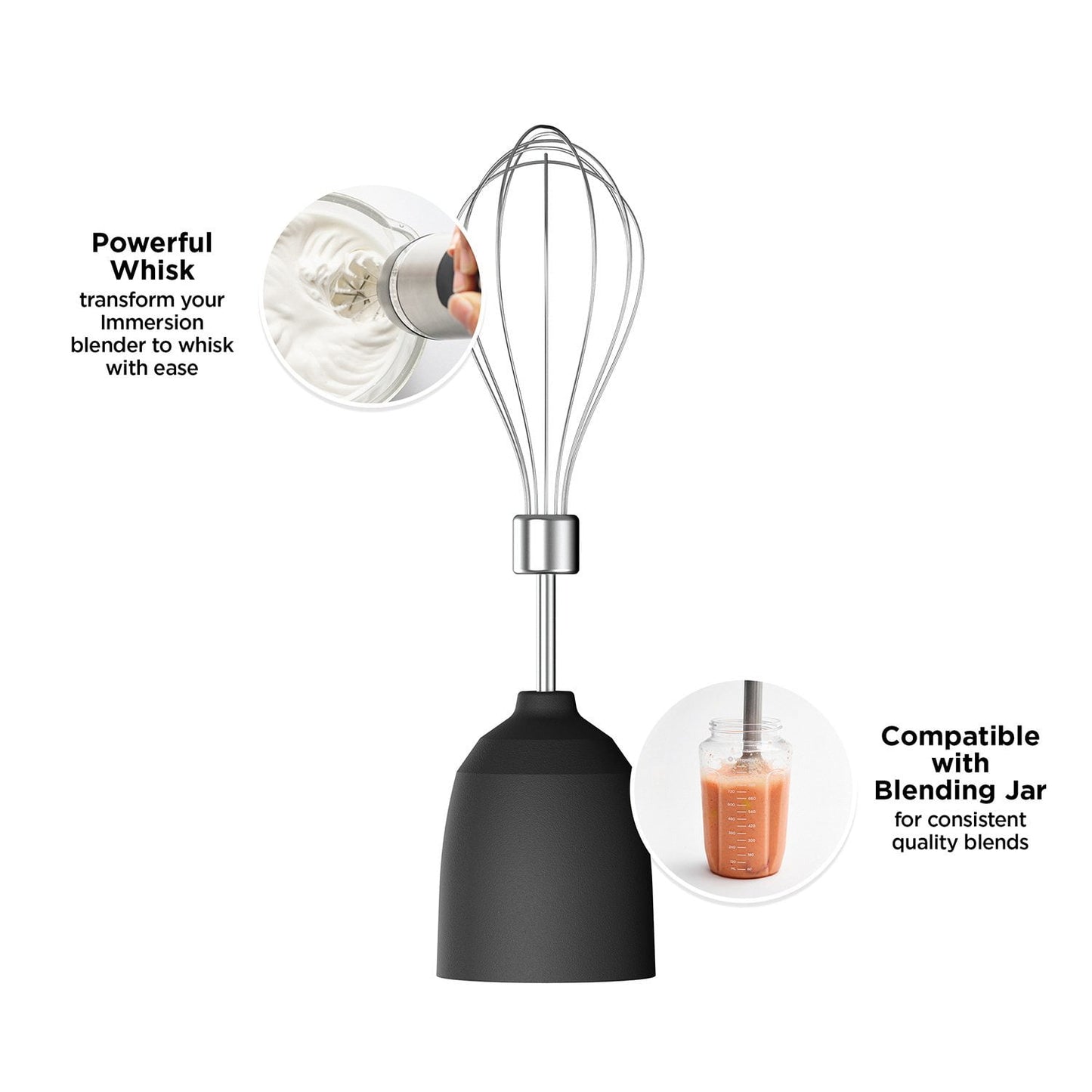 Vitamix 2-Speed Immersion Blender + Whisk Attachment