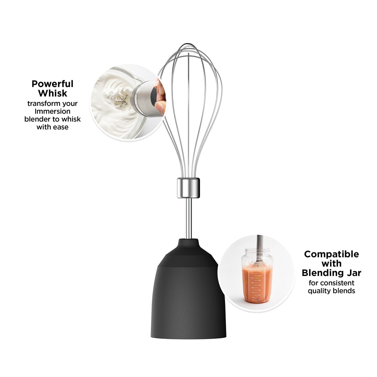 Vitamix 2-Speed Immersion Blender + Whisk Attachment