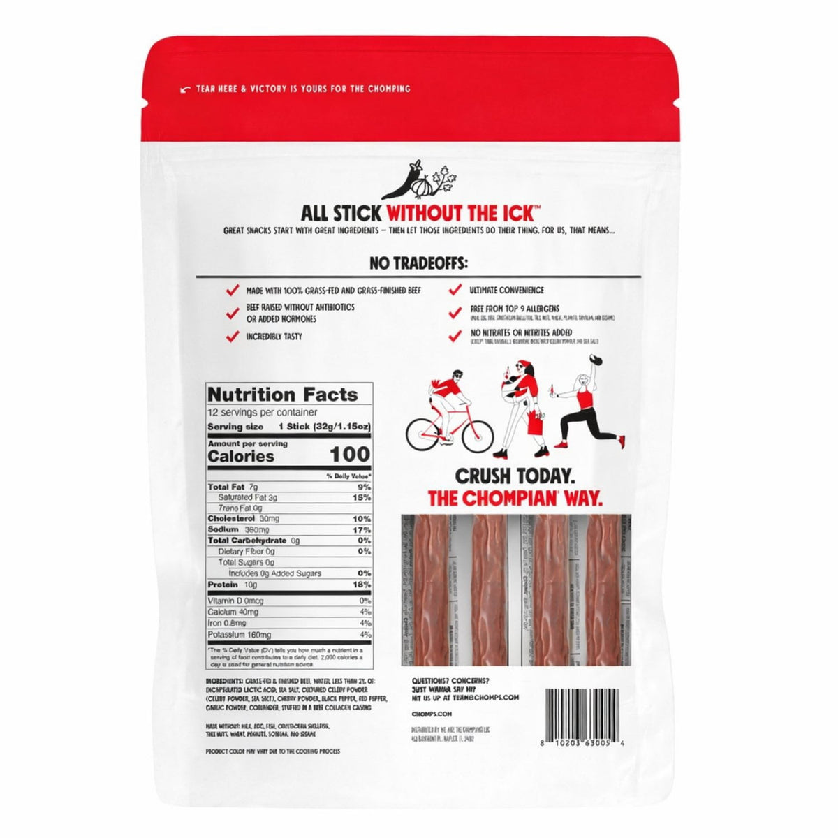 Chomps Original Beef Sticks, 1.15 oz., 12 pk.