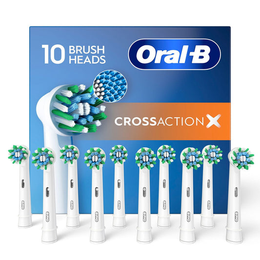 Oral-B CrossAction X Replacement Brush Heads, 10 ct.