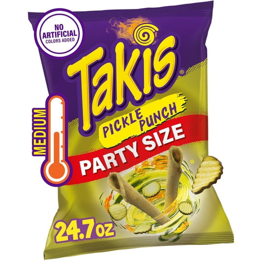 Takis Pickle Punch Spicy Rolled Tortilla Chips, 24.7 oz.