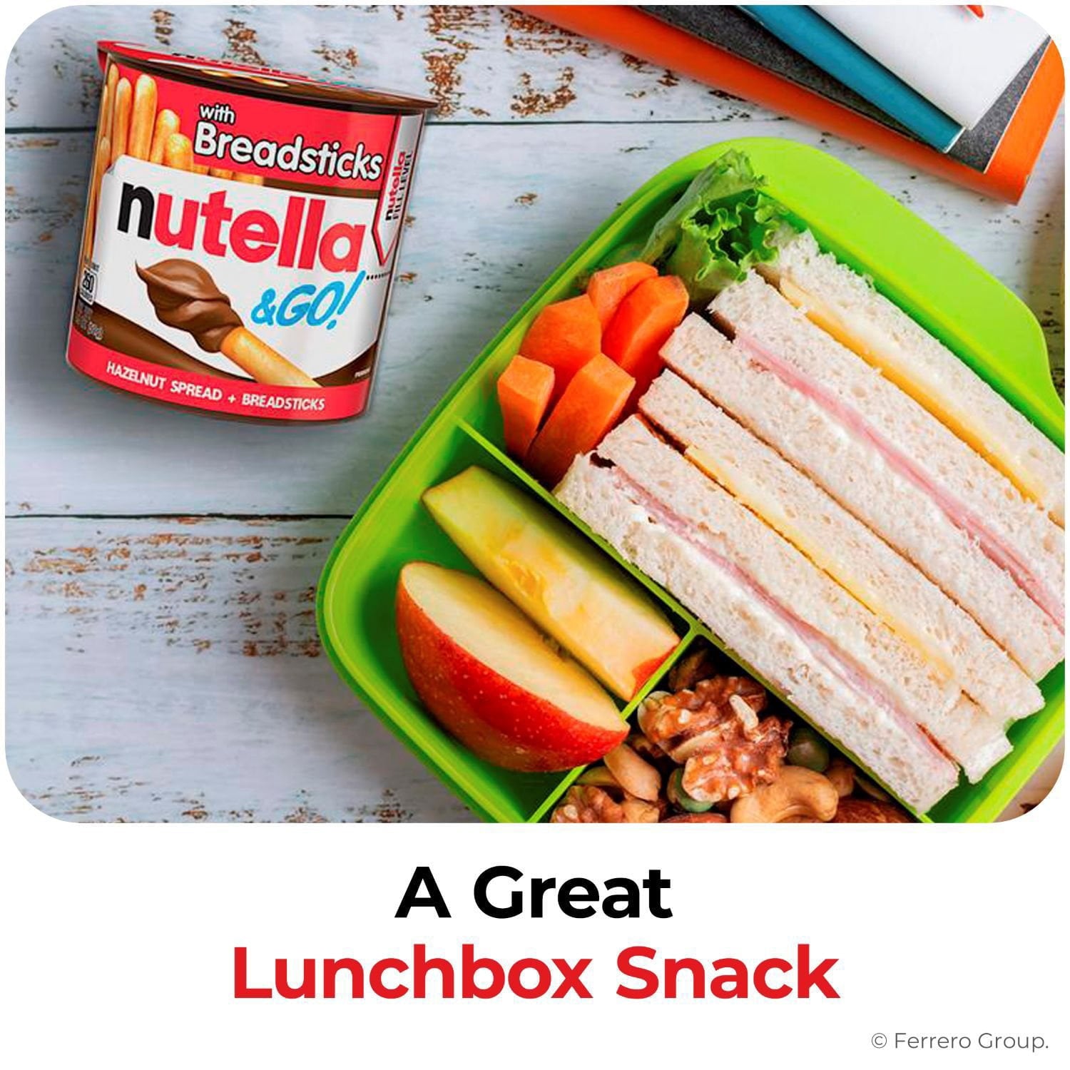 Nutella & GO! Hazelnut and Cocoa Spread + Breadsticks, 1.8 oz., 16 pk.