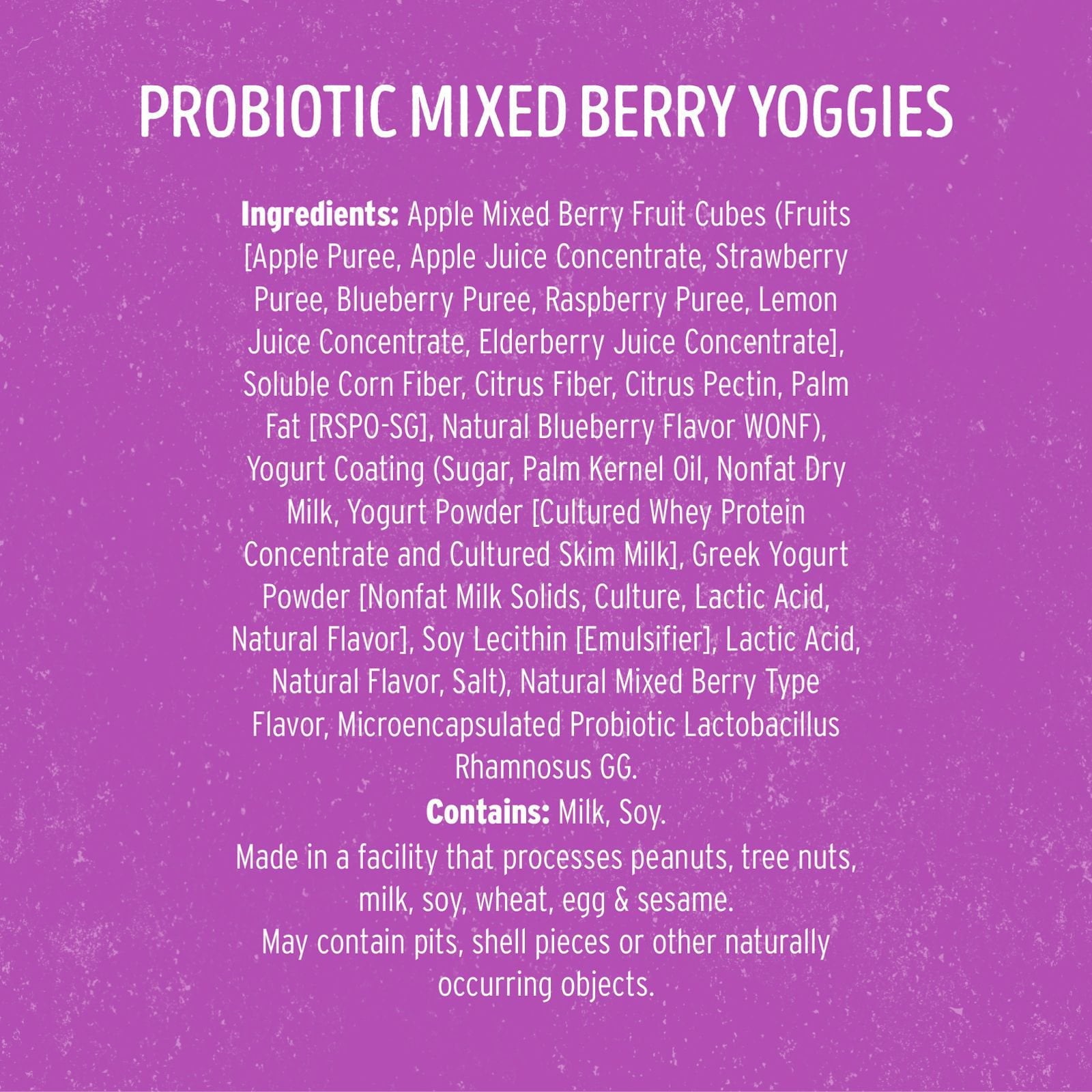 Nature's Garden Probiotic Mixed Berry Yoggies 0.7 oz., 24 pk.