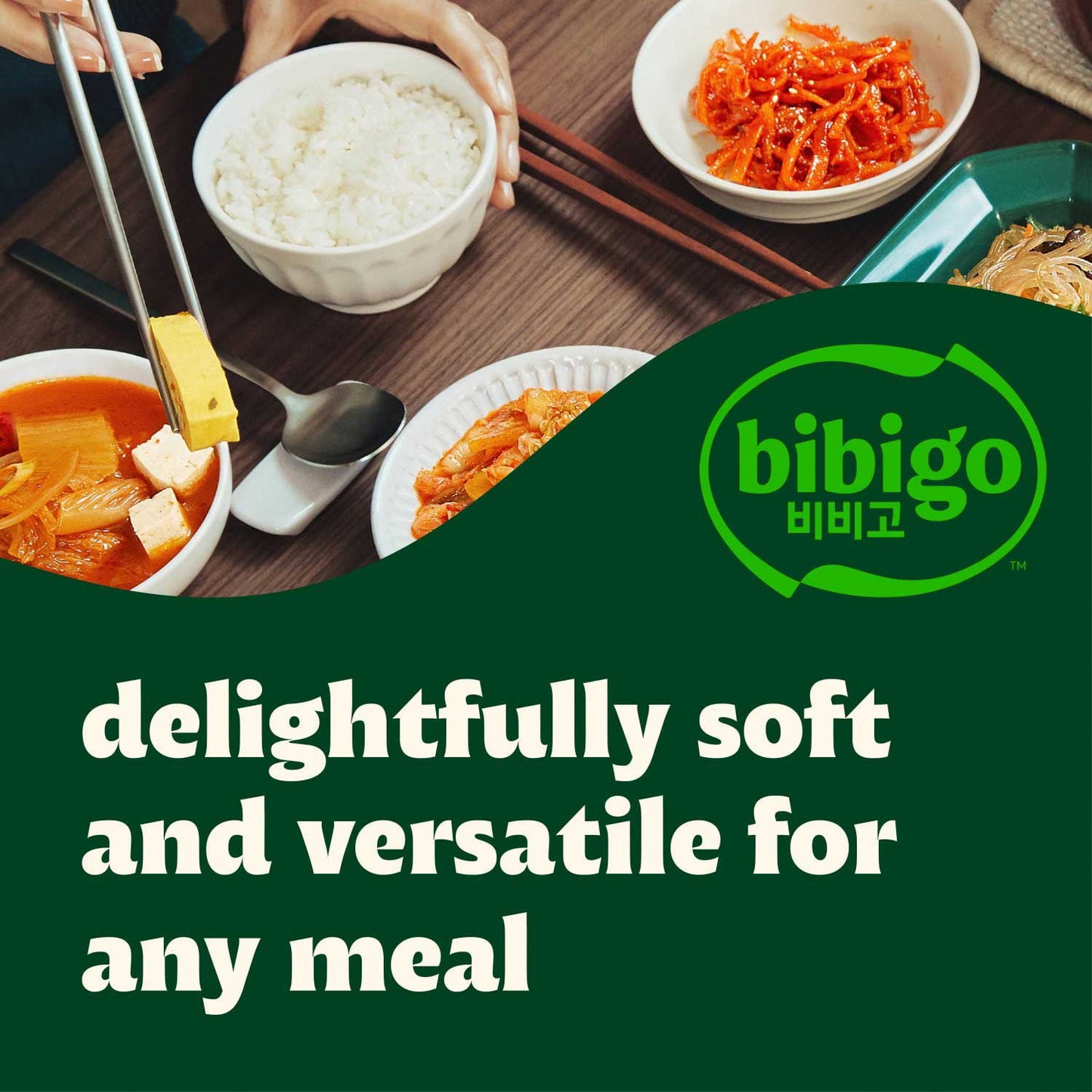 Bibigo Korean Style Cooked Sticky White Rice Bowl, 7.4 oz., 12 pk.