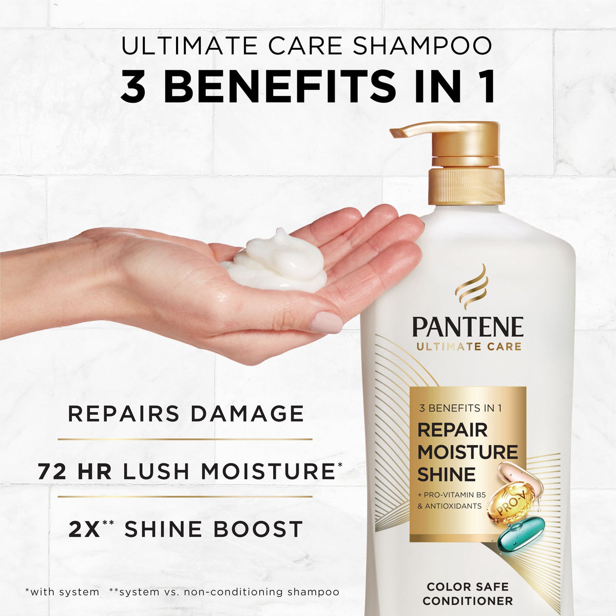 Pantene Pro-V Ultimate Care 3-in-1 Conditioner, 38.2 fl. oz.