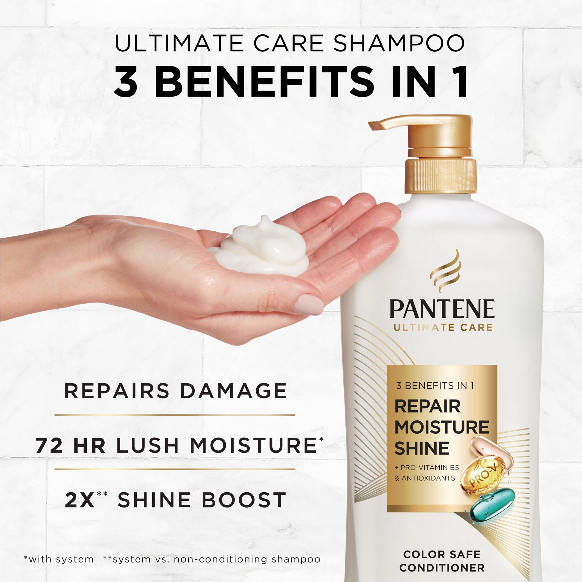 Pantene Pro-V Ultimate Care 3-in-1 Conditioner, 38.2 fl. oz.