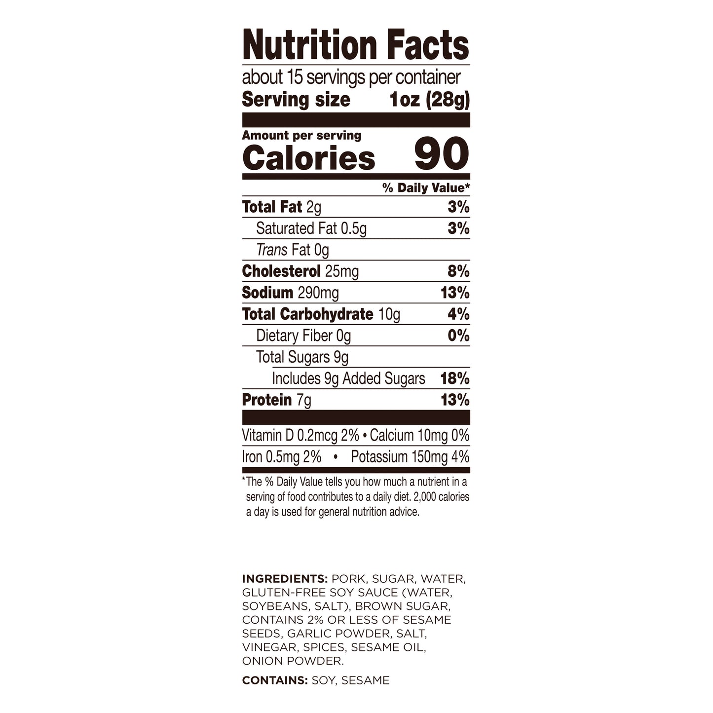 GOLDEN ISLAND KOREAN BBQ PORK JERKY 14.5 OZ