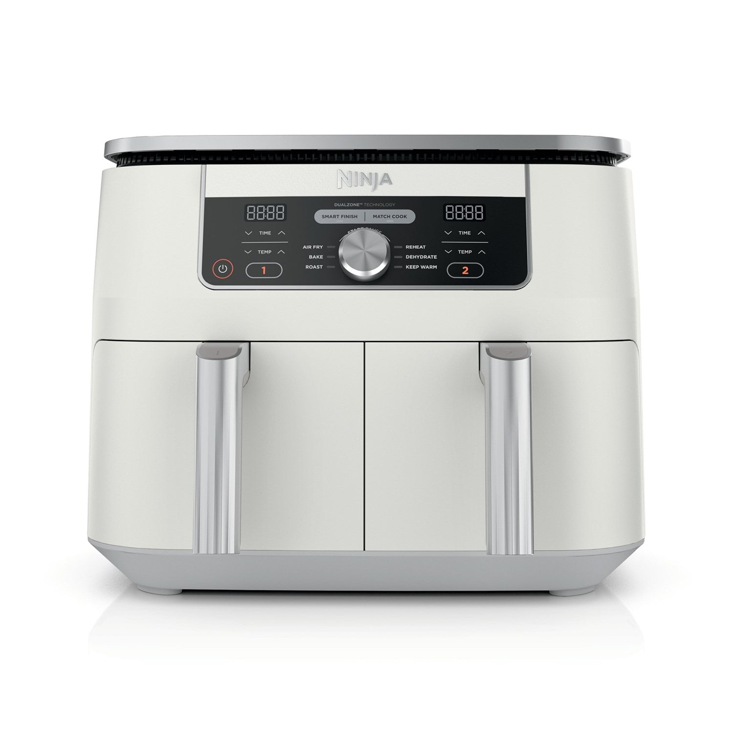 Ninja Foodi 6-in-1, 8-Quart 2 Basket Air Fryer with DualZone Technology & 2 Bonus Broiler Racks