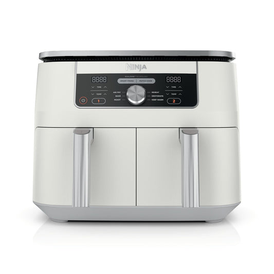 Ninja Foodi 6-in-1, 8-Quart 2 Basket Air Fryer with DualZone Technology & 2 Bonus Broiler Racks