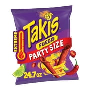 Takis Fuego Rolled Tortilla Chips, Party Size, 24.7 oz.