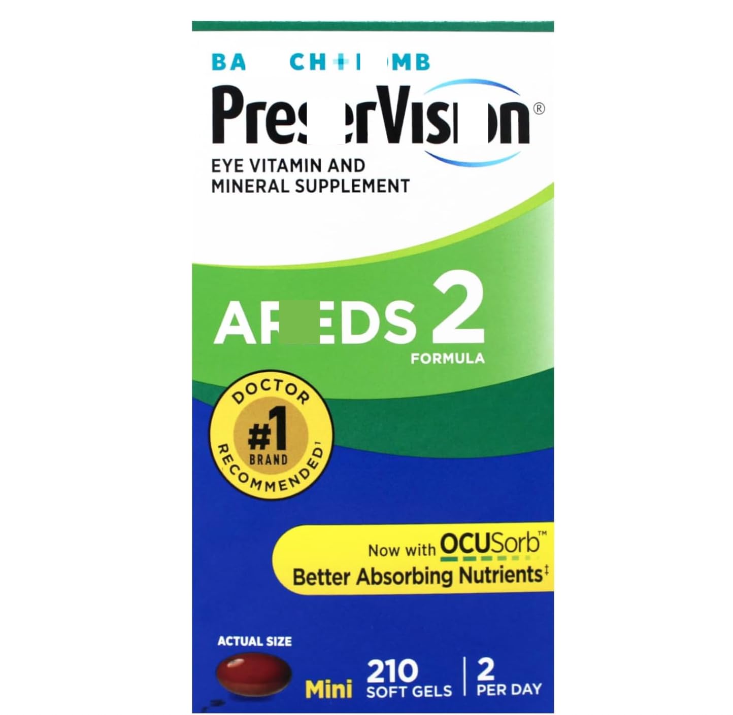 PreeseerViision AREEDDS 2 Eye Vitamin & Mineral Supplement 210 Softgels