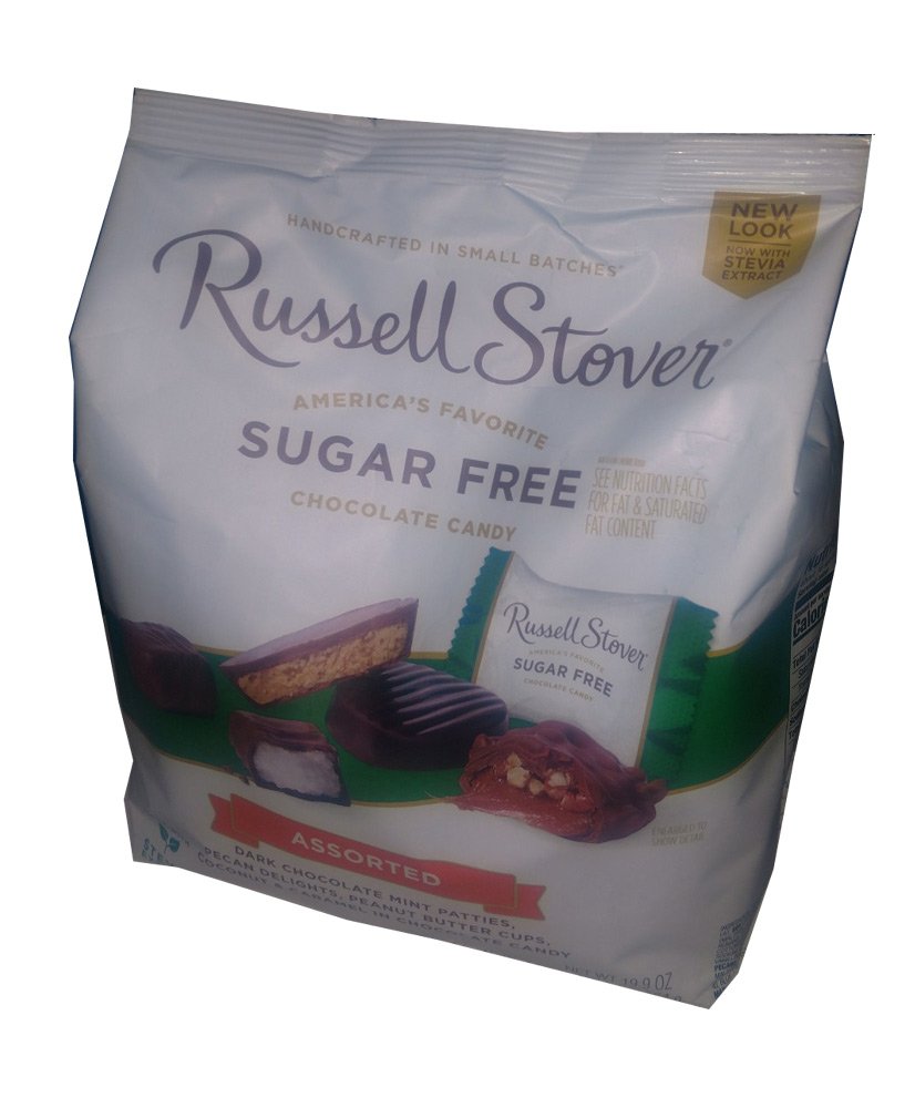 4 Set - Sugar-Free Chocolate Candy Assortment Sampler 19.9 Ounce Bag
