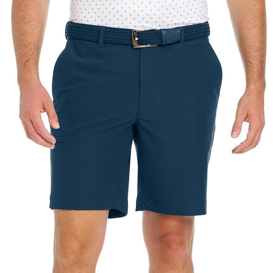 Greg Norman Men’s Stretch Flat Front Lightweight Short - 4-Way Stretch Fabric (Blue,40)
