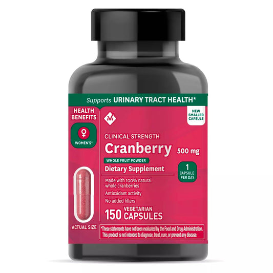 Members Mark Clinical Strength Cranberry Supplement, 500mg, 150 Count (3 Pack)