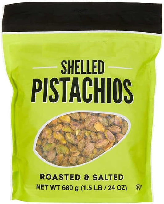 Kirkland Signature Shelled Roasted & Salted Pistachios - 1.5 lbs