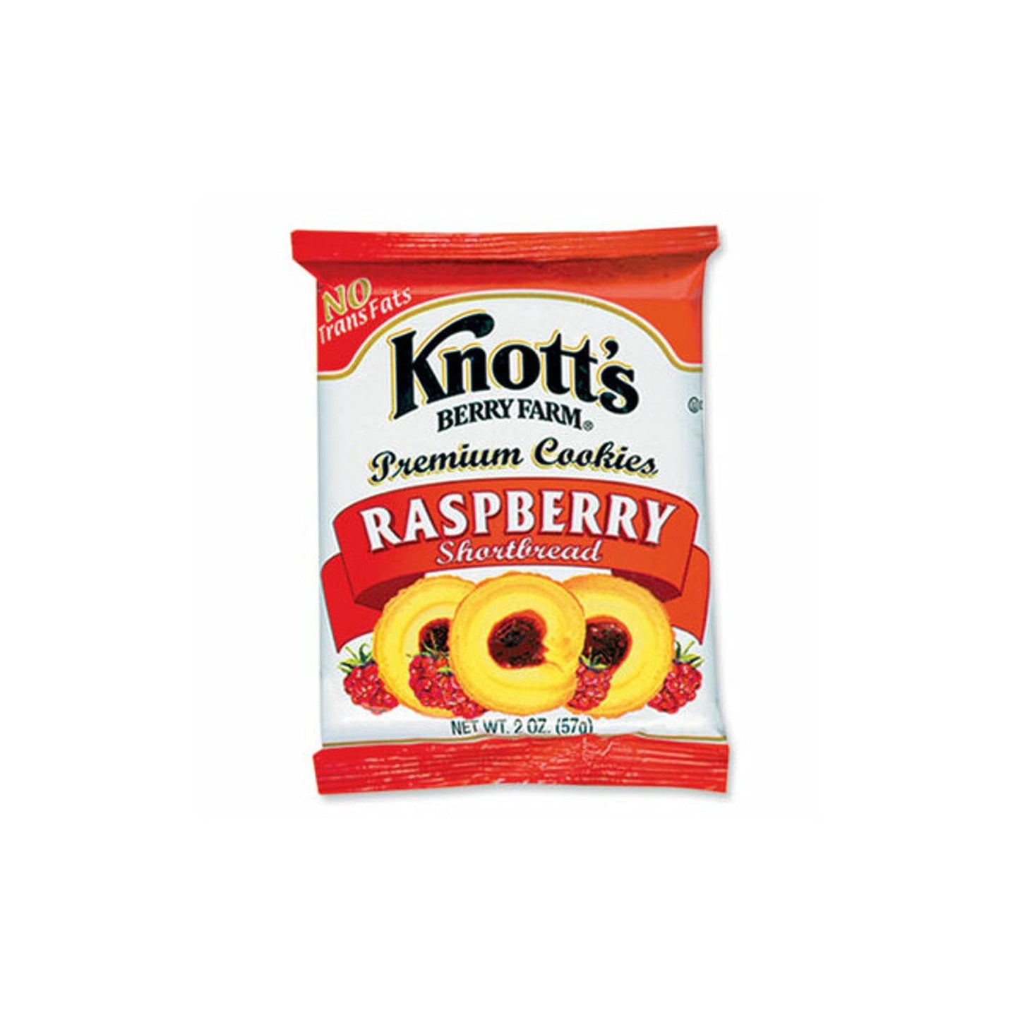 Knott's Berry Farm 59636 Premium Berry Jam Shortbread Cookies, 2 oz Pack, 36/Carton