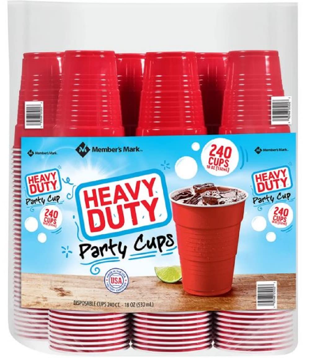 Member's Mark Heavy-Duty Red Cups (18 oz., 240 ct.)