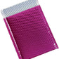 10.5"x16" Self-Sealing Metallic Pink Poly Bubble Mailer - 10