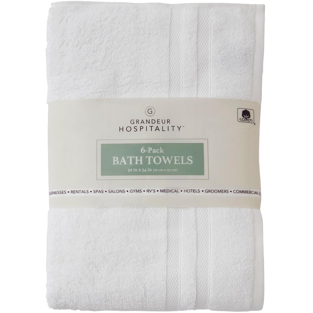 Grandeur Hospitality, Bath Towel 6-pack