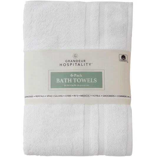 Grandeur Hospitality, Bath Towel 6-pack