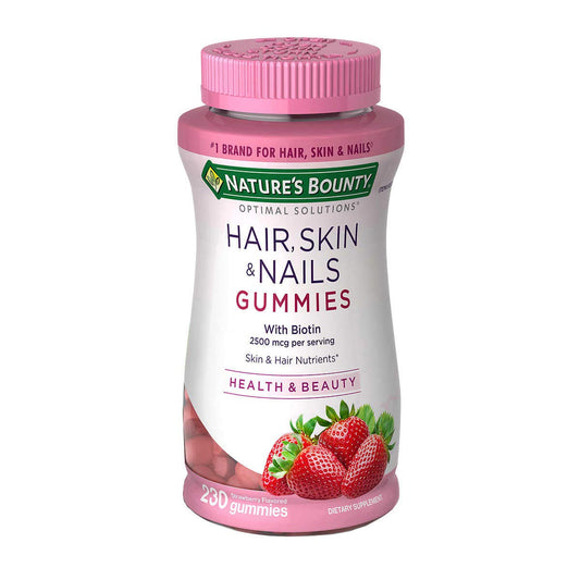Nature's Bounty Optimal Solutions Hair, Skin, Nails Gummies (230 Count)