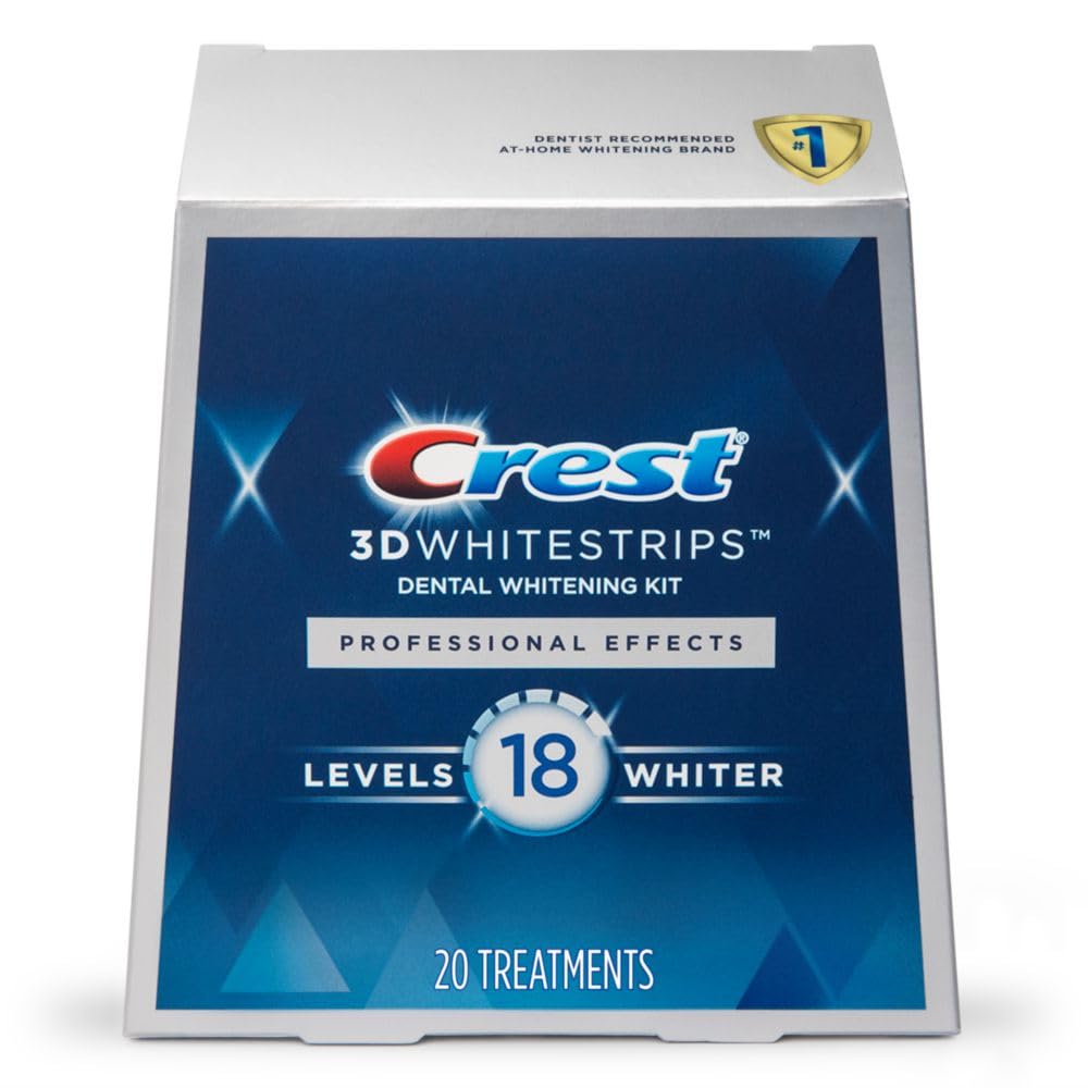 Crest 3D No Slip Whitestrips Professional Effects Teeth Whitening Kit 20 ea