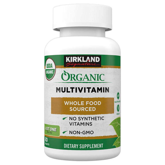 KIRKLAND Signature USDA Organic Multivitamin, 80 Coated Tablets