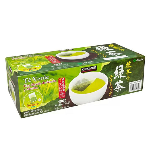 Kirkland Signature Ito En Matcha Blend, 100% Japanese Green Tea Leaves, 100 T...