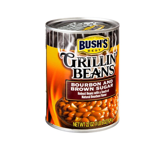 Bush's Best Bourbon And Brown Sugar Grillin' Beans 22 oz (Pack of 12)