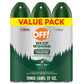 OFF! Deep Woods Insect Repellent, 9 oz, Pack of 3