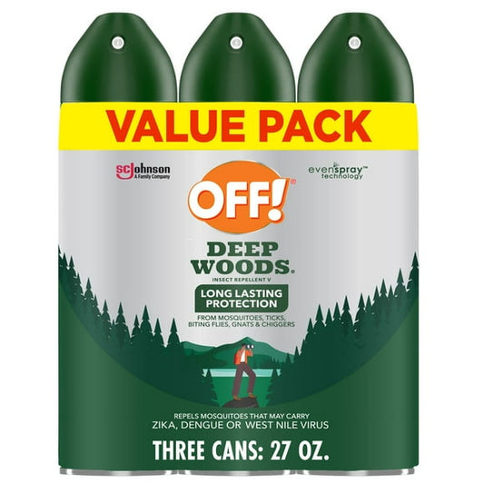 OFF! Deep Woods Insect Repellent, 9 oz, Pack of 3