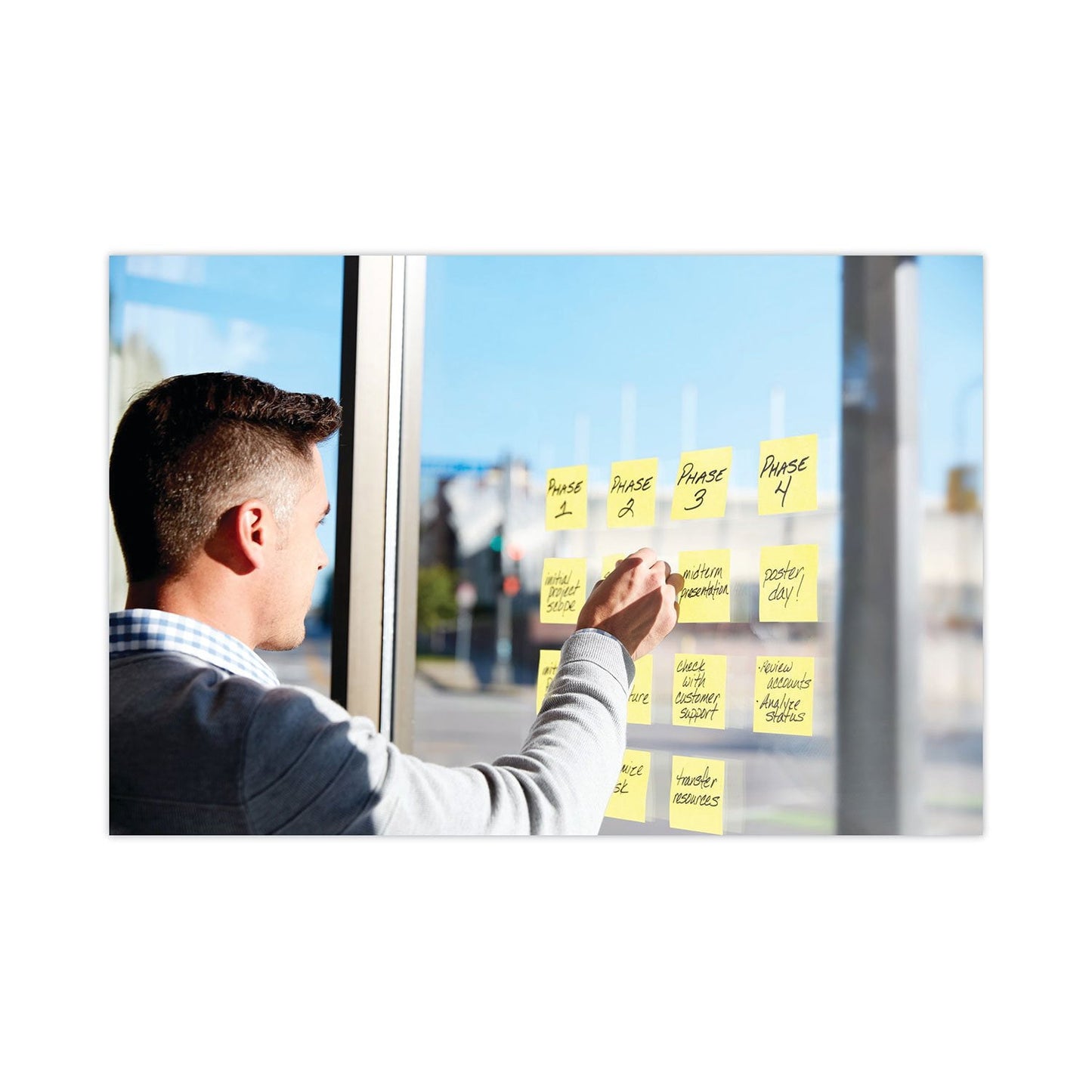 Post-it Notes Super Sticky Pads, 3" x 3", Canary Yellow, 24 Pads, 2,160 Total Sheets